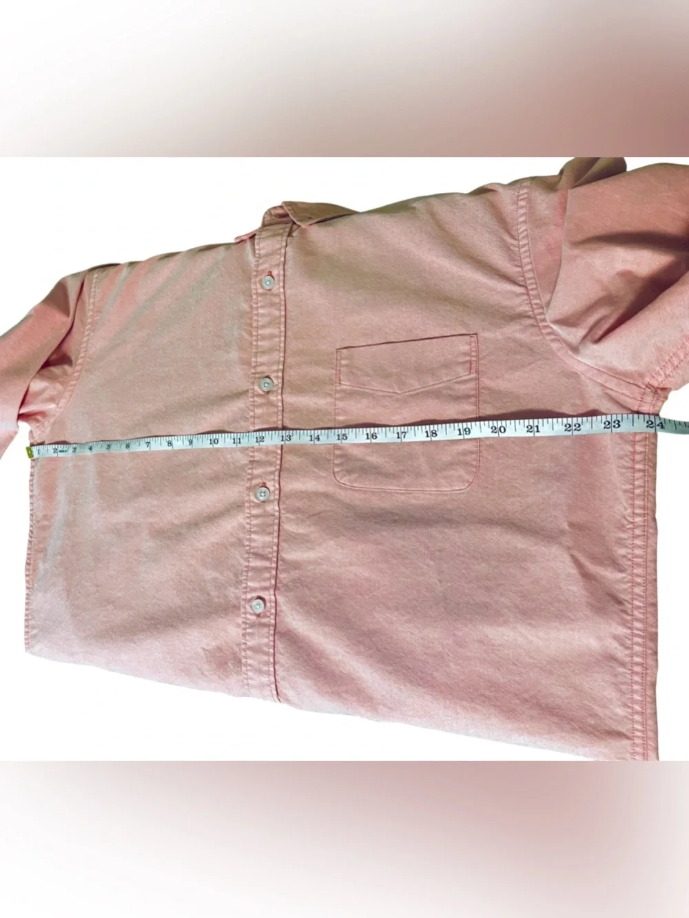 J.Crew Flex Mens XL Salmon Pink Oxford Button Down Shirt Long Sleeve